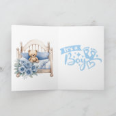Carte Gender Reveal Card – It’s a Boy! (Intérieur)
