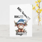 Carte Gender Reveal Card – It’s a Boy! (Fleur jaune)