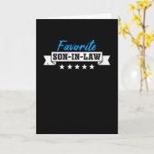 Carte Gendre préféré (Fleur jaune)