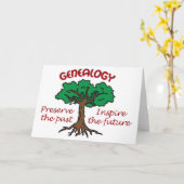 Carte Généalogie (Fleur jaune)