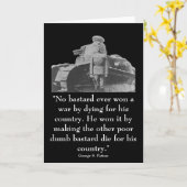 Carte Général Patton et citation (Fleur jaune)