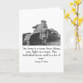 Carte Général Patton et citation (Fleur jaune)