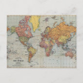 Carte générale vintage du monde (Devant)