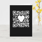 Carte Générateur de code QR avec un cœur (Fleur jaune)