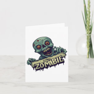 Carte Génération Halloween avec défilement Costume Zombi