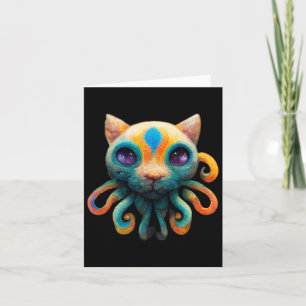 Carte Générique Octopus Cat unique - À Porter Sur Hallow