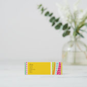 Carte géniale colorée de profil (Debout devant)