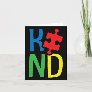 Carte Genre Sensibilisation sur l'autisme Puzzle par