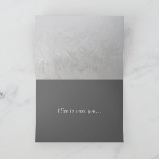 Carte Gentil de vous rencontrer (Intérieur)