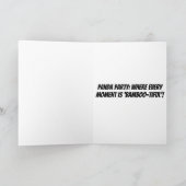 Carte Gentil Panda Mignon Ours Message Joyeux Anniversai (Intérieur)