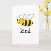 Carte Gentille abeille (Fleur jaune)
