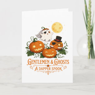 Carte Gentlemen & Ghosts Halloween