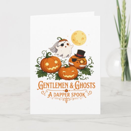Carte Gentlemen & Ghosts Halloween (Devant)