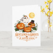 Carte Gentlemen & Ghosts Halloween (Fleur jaune)