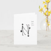 Carte Gentlemen Head Over Heins (Fleur jaune)