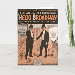 Carte Geo. M. Cohan Bonjour Broadway