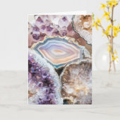 Carte Geode Crystal | Crystal Photo Card (Fleur jaune)