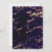 Carte Géode d'aquarelle profonde Améthyste BarefootBride (Dos)