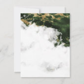 Carte Géode Emerald Green Watercolor (Dos)