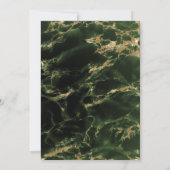 Carte Géode vert émeraude riche en aquarelle BarefootBri (Dos)