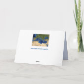 carte géographique carte de voeux (Dos)