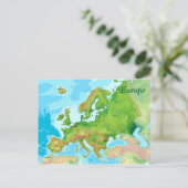 Carte géographique de l'Europe (Debout devant)