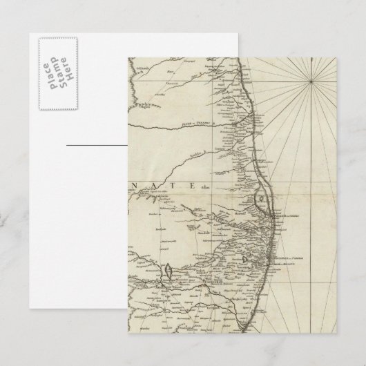 Carte géographique de l'Inde (Devant / Derrière)