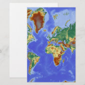 Carte géographique internationale du monde (Devant / Derrière)