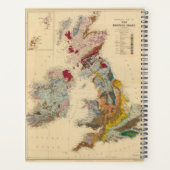 Carte géologique, British Isles (Dos)