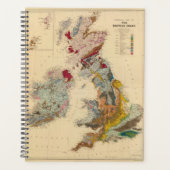 Carte géologique, British Isles (Devant)