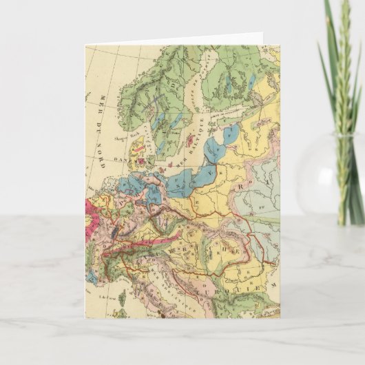 Carte géologique de l'Europe (Devant)