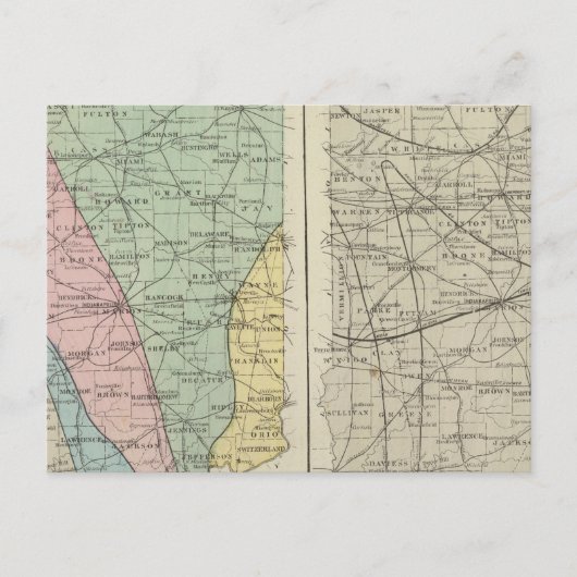 Carte géologique de l'Indiana (Devant)