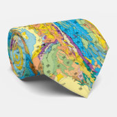 Carte géologique du Cravate nord de l'Amérique du  (Roulé)