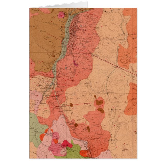 Carte géologique du district de Washoe (Devant)