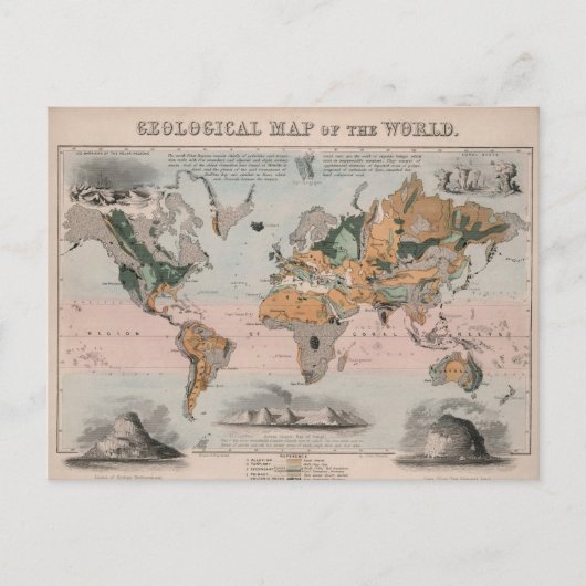 Carte Géologique du Monde (Devant)
