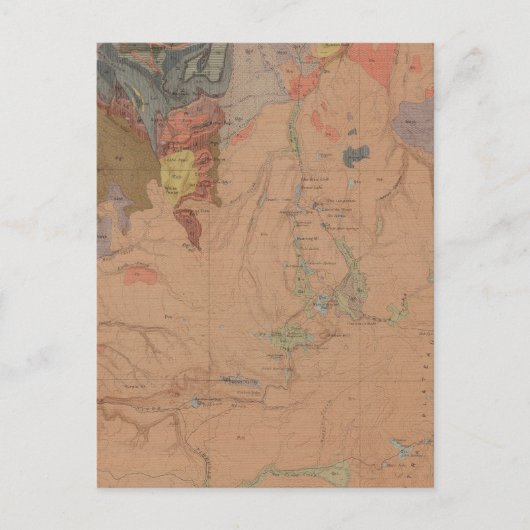 Carte géologique, Partie nationale de Yellowstone, (Devant)