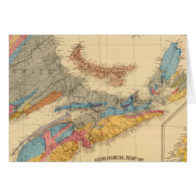 Carte géologique, Provinces maritimes (Devant horizontal)