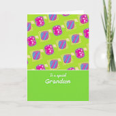 Carte Geometric Pattern Grandson Card (Devant)