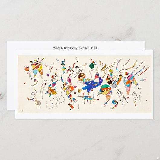 Carte Géométrie biomorphique | Wassily Kandinsky | (Devant / Derrière)