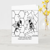 Carte Géométrie des abeilles (Fleur jaune)