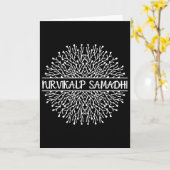 Carte Géométrie sacrée fractale Mandala de Nirvikalp Sam (Fleur jaune)