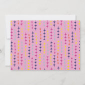 Carte Géométrique Flèche Bébé rose (Dos)