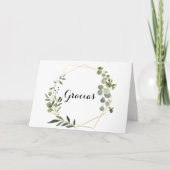 Carte Géométrique Tropical Plier Mariage Gracias C (Devant)