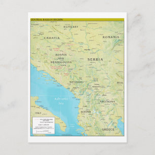 Carte géopolitique des Balkans centraux