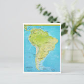 Carte géopolitique régionale de l'Amérique du Sud (Debout devant)