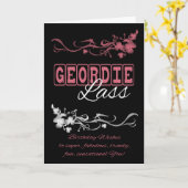 Carte Geordie Lass (Fleur jaune)