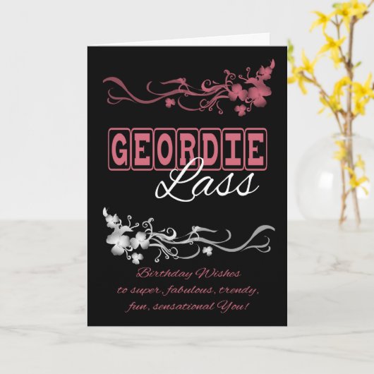 Carte Geordie Lass (Fleur jaune)