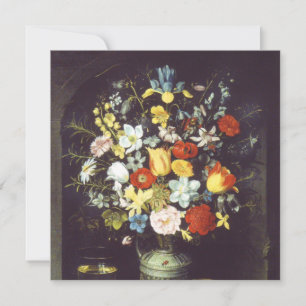 Carte Georg Flegel Gros morceau de fleurs (en niche)