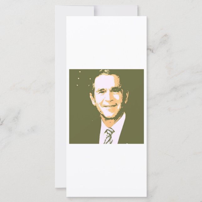 Carte George Bush Pop Art (Devant)