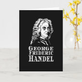 Carte George Frideric Handel Portrait (Fleur jaune)